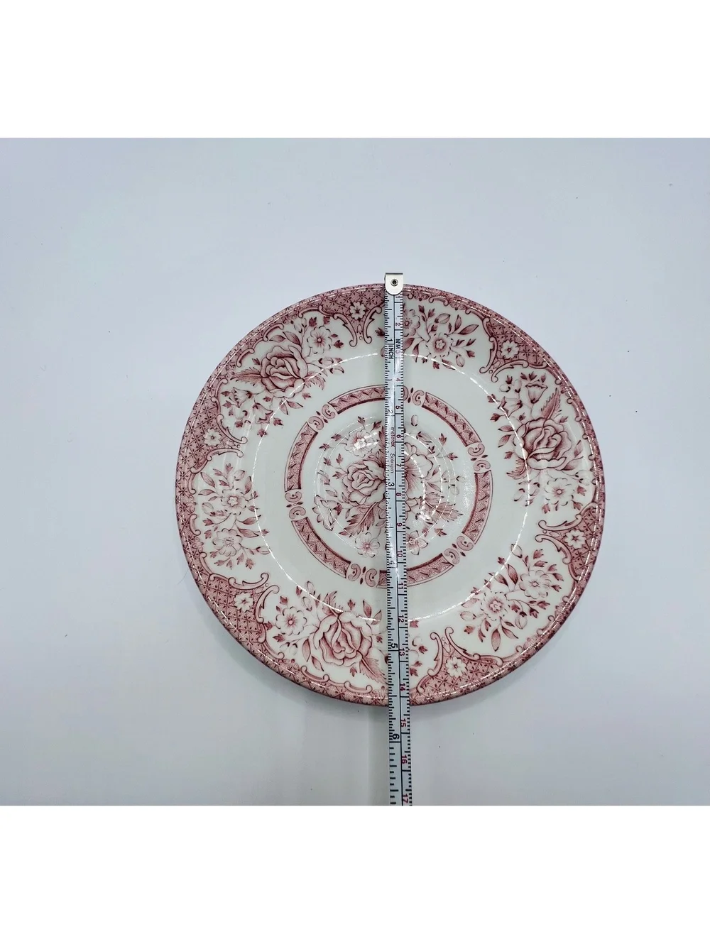 Vintage Wood & Sons English Pink and Ivory Tea and coffee Saucer